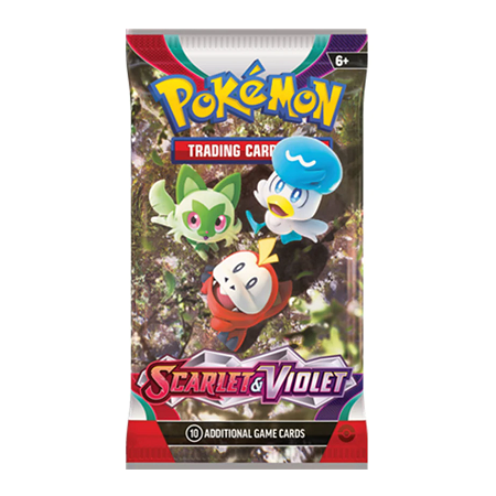 Scarlet & Violet orijinal Pokémon kartları booster paketi - İngilizce