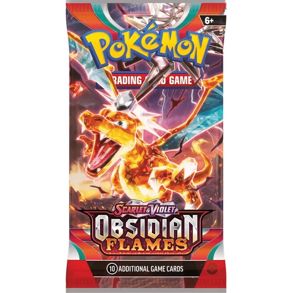 Orijinal İngilizce Pokémon Obsidian Flames booster paketi